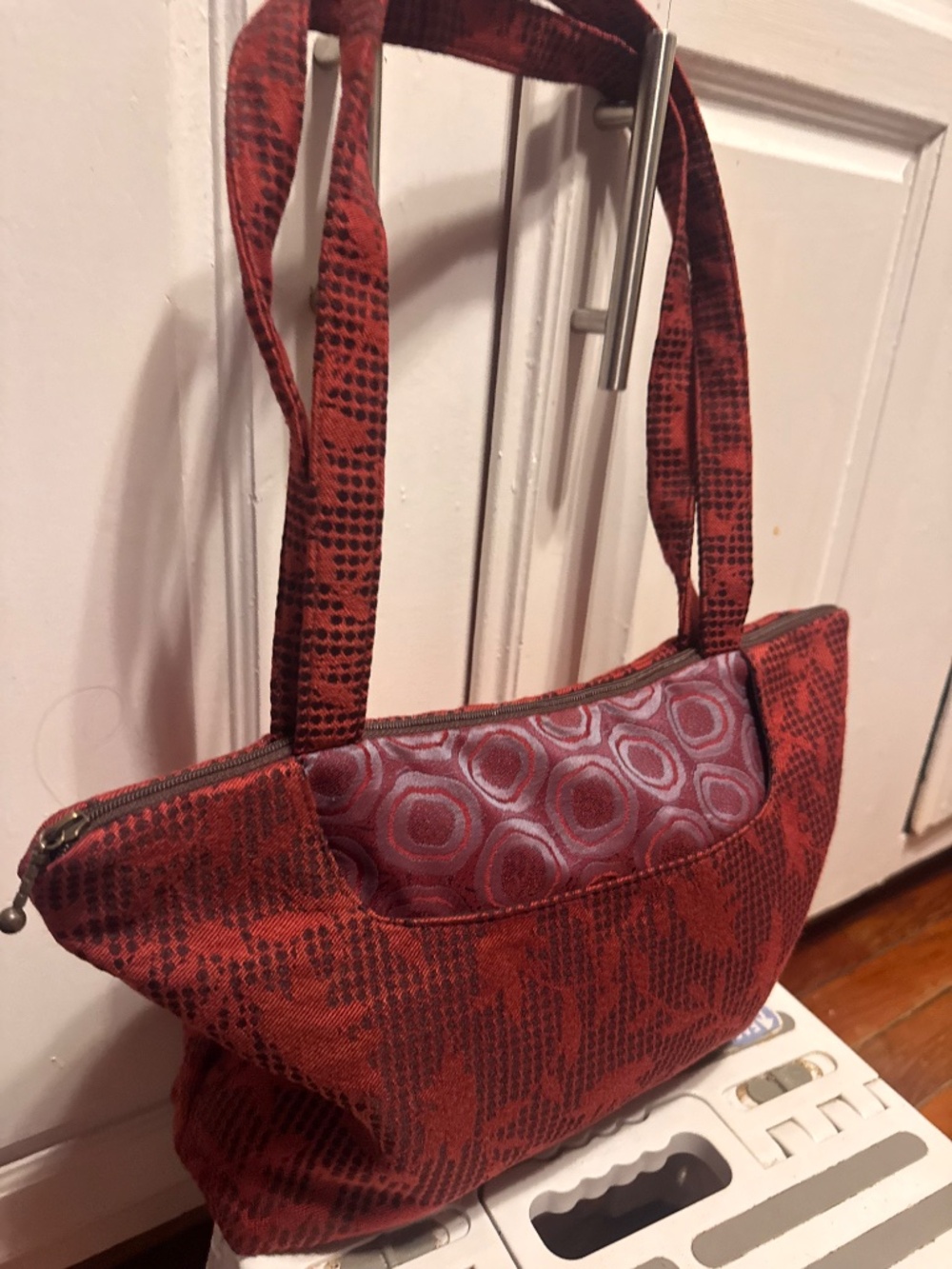 Maruca fabric hand bag handmade in boulder, CO - Picture 6 of 8